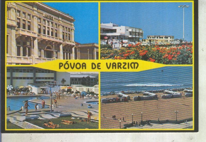 Postal 013916: Vistas varias de Povoa de Varzim, Portugal