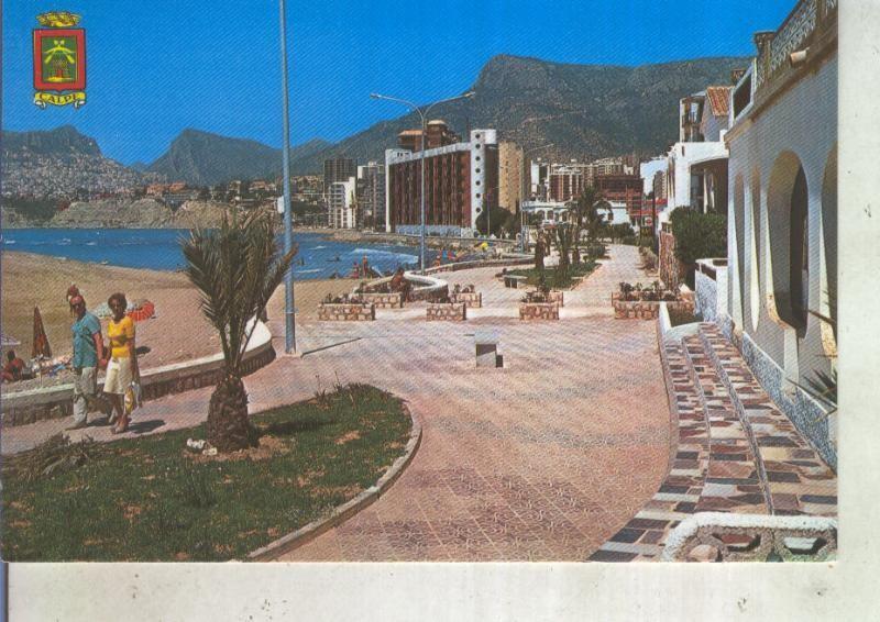 Postal 013594: Paseo maritimo de Calpe, alicante