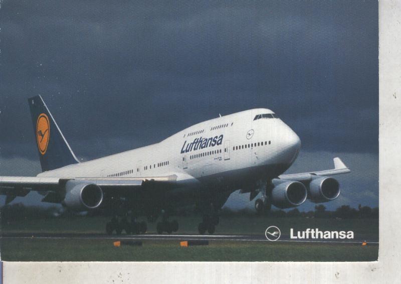 Postal 013455: Lufthansa Boeing 747-500