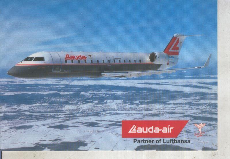 Postal 013411: Lauda Air Canadair Regional Jet