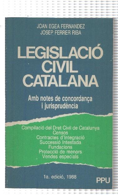 Legislacio civil catalana