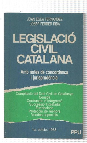 Legislacio civil catalana
