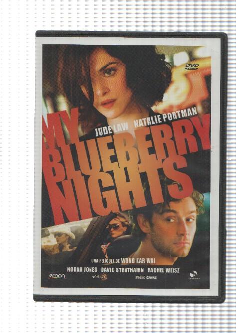 DVD: My Blueberry Nights. Una pelicula de Wong Kar Wai con Jude Law, Natalie Portman, Rachel Weisz, Norah Jones