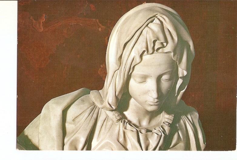 Postal 021574 : Detail the Mary by Michalangelo