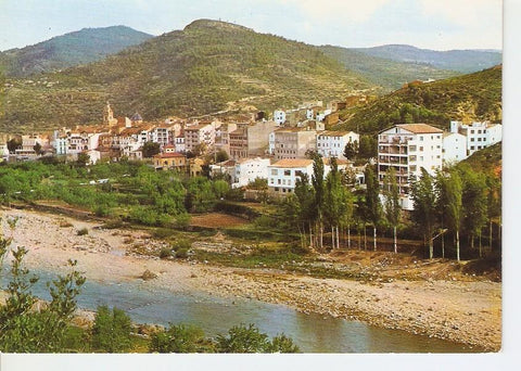 Postal 024996 : Montanejos (Castellon). Vista panoramica y rio