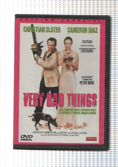 DVD: Very Bad Things, Edicion Especial. Un film de Peter Berg con Christian Slater y Cameron Diaz. Manga Films