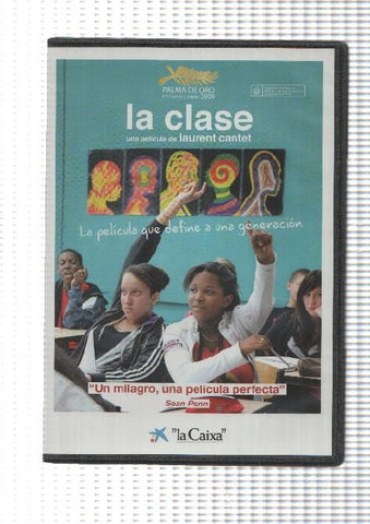 DVD: La clase, una pelicula de Laurent Cantet. Palma de Oro festival Cannes 2008. La Caixa