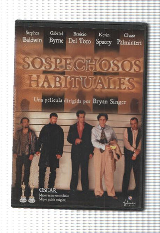 DVD: Sospechosos habituales. Pelicula dirigida por Bryan Singer con Stephen Baldwin, Gabriel Byrne, Benicio del Toro, Kevin Space. Filmax