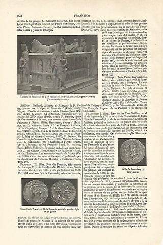 LAMINA ESPASA 27487: Tumba de Francisco II de Francia