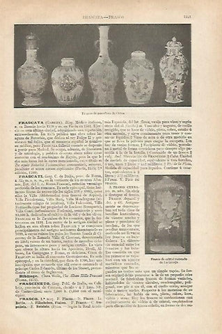 LAMINA ESPASA 27495: Frascos de porcelana de China