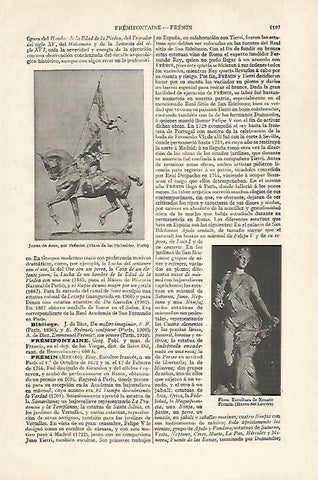 LAMINA ESPASA 27504: Juana de Arco por Fremiet