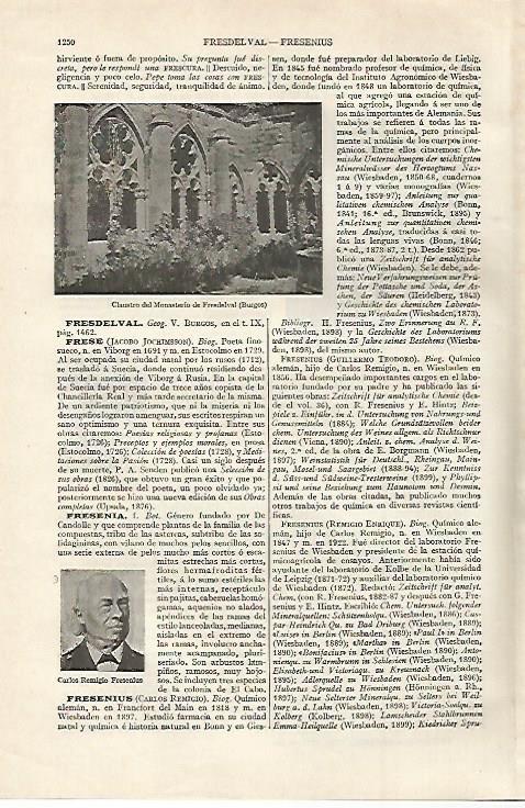 LAMINA ESPASA 27514: Claustro del Monasterio de Fresdeval Burgos