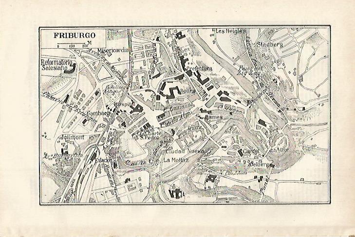 LAMINA ESPASA 27517: Plano de Friburgo Alemania