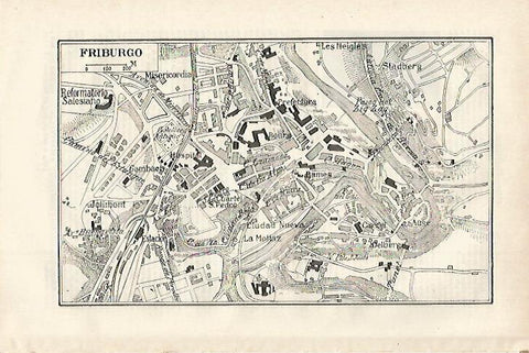 LAMINA ESPASA 27517: Plano de Friburgo Alemania