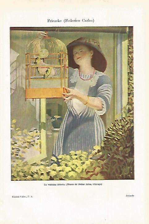 LAMINA ESPASA 27526: La ventana abierta por F. Frieseke