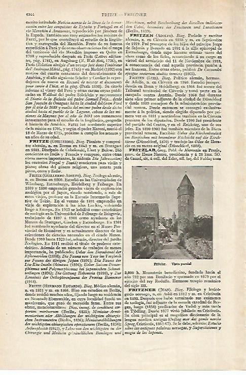 LAMINA ESPASA 27530: Vista de Fritzlar Alemania