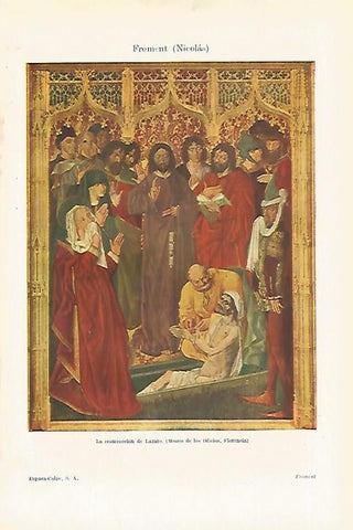 LAMINA ESPASA 27535: La resurreccion de Lazaro por N. Froment