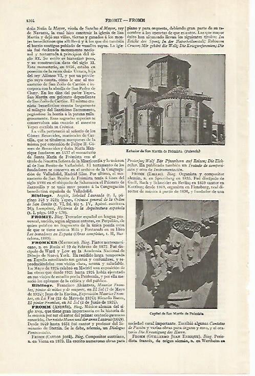 LAMINA ESPASA 27537: San Martin de Fromista Palencia