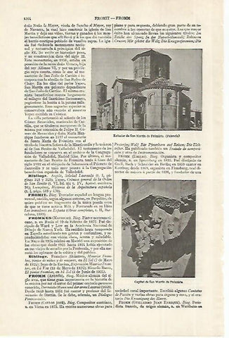 LAMINA ESPASA 27537: San Martin de Fromista Palencia