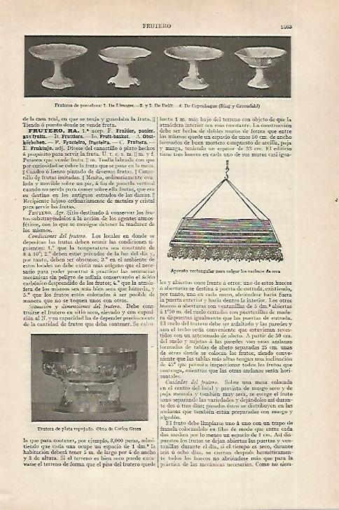 LAMINA ESPASA 27544: Fruteros de porcelana