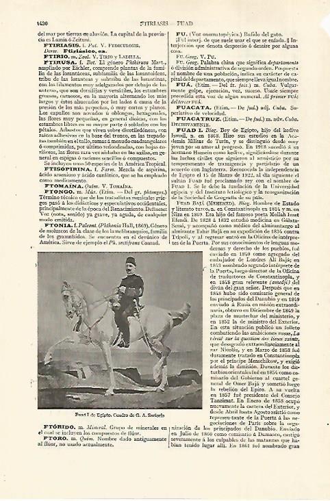 LAMINA ESPASA 27550: Fuad I de Egipto por G. A. Sartorio