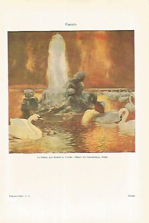 LAMINA ESPASA 27556: La fuente por Gaston la Touche