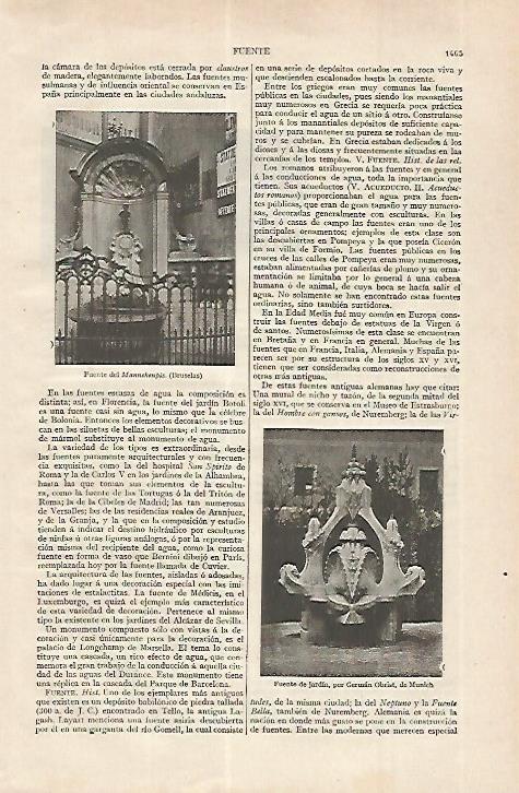 LAMINA ESPASA 27560: Fuente del Mannekenpis en Bruselas