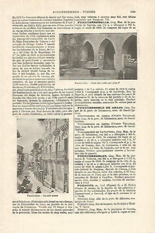 LAMINA ESPASA 27565: Castillo de Carlos V en Fuenterrabia Guipuzcoa