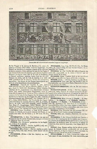 LAMINA ESPASA 27574: Fachada de la Mansion Fugger en Augsburgo