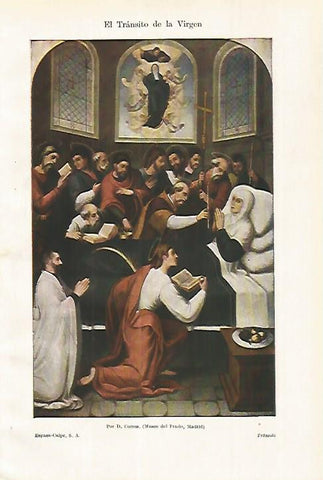 LAMINA ESPASA 27581: El transito de la Virgen por D. Correa