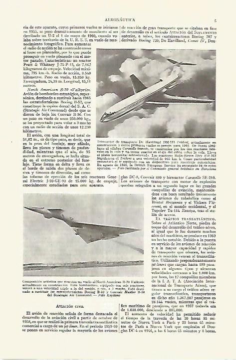 LAMINA ESPASA 27604: Trireactor De Havilland DM-121-Trident