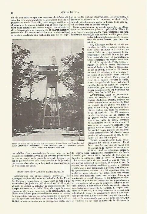 LAMINA ESPASA 27606: Torre de radar en Frankfurt del Meno