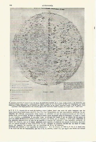 LAMINA ESPASA 27621: Fotografia de la Luna por el satelite Lunik III
