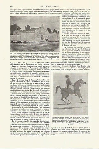 LAMINA ESPASA 27626: Circo estable de Philip Astley en 1770