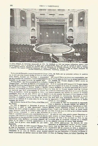 LAMINA ESPASA 27628: El Circo Olimpia de Barcelona derribado en 1946