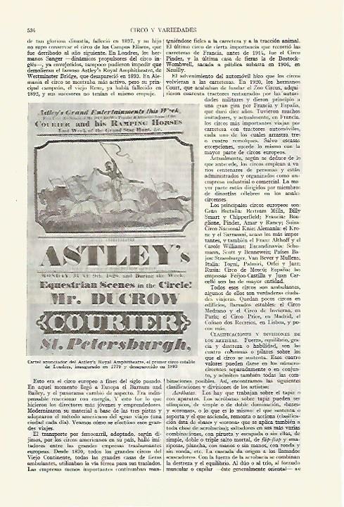 LAMINA ESPASA 27629: Cartel del Astley s Royal Amphitheatre