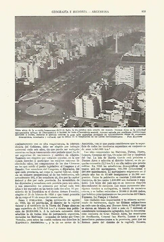 LAMINA ESPASA 27667: Vista aerea de la Avenida 9 de Julio de Buenos Aires 