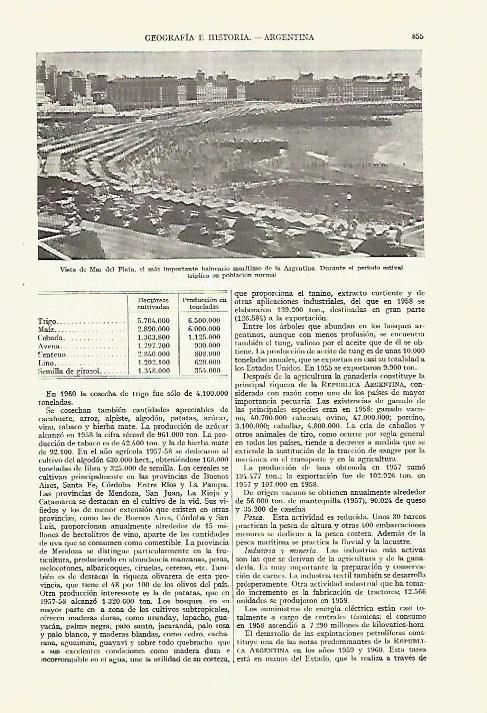 LAMINA ESPASA 27668: Vista del Mar de Plata