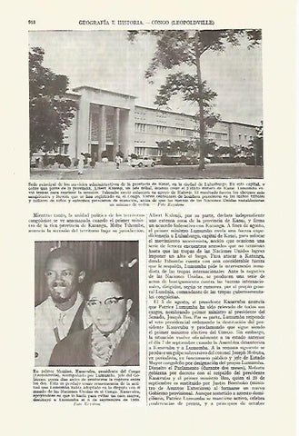 LAMINA ESPASA 27675: Sede Administrativa de la provincia de Kasai Congo