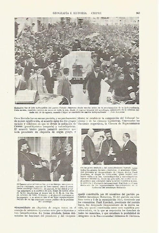 LAMINA ESPASA 27683: Makarios presidente de Chipre 