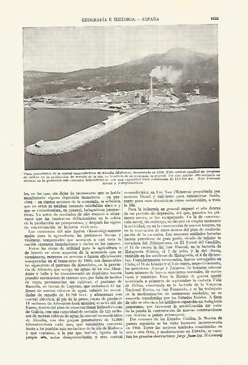LAMINA ESPASA 27694: Central termica de Alcudia Mallorca