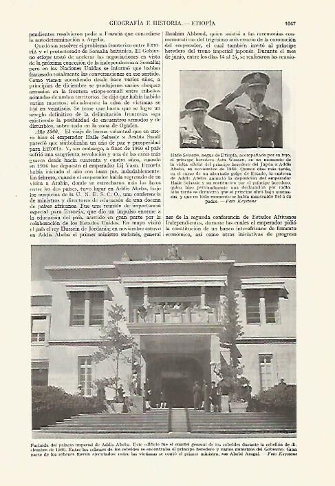 LAMINA ESPASA 27699: Palacio Imperial de Abdis Abeba Etiopia