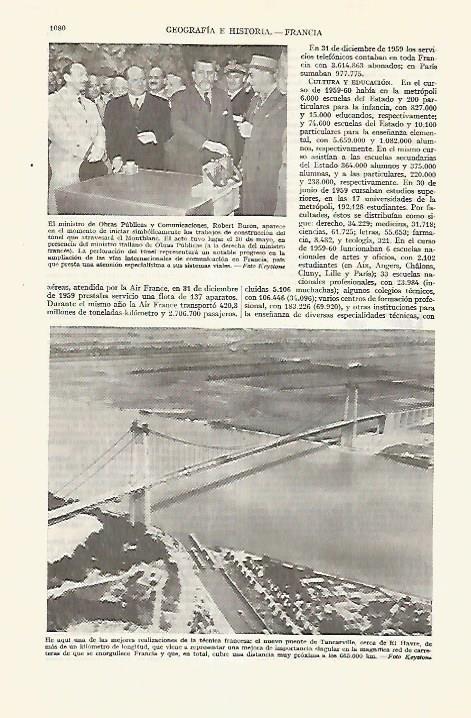 LAMINA ESPASA 27700: Puente de Tancarville Francia