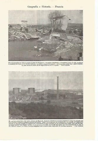 LAMINA ESPASA 27702: Rotura de la presa de Malpasset