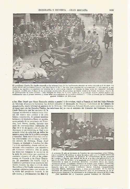 LAMINA ESPASA 27710: De Gaulle de visita a Londres en 1960