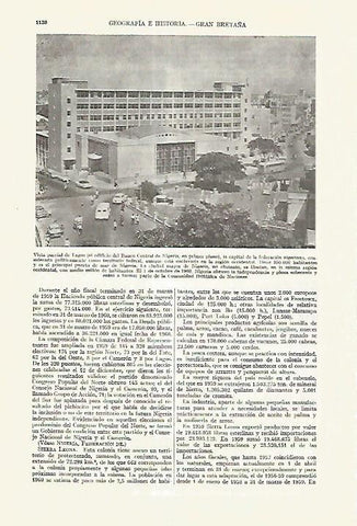 LAMINA ESPASA 27712: Vista parcial de Lagos Nigeria