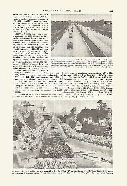 LAMINA ESPASA 27717: Desfile militar en Roma en 1960