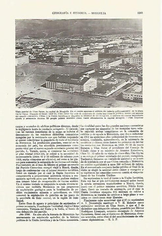 LAMINA ESPASA 27725: Vista de Ulan Bator Mongolia