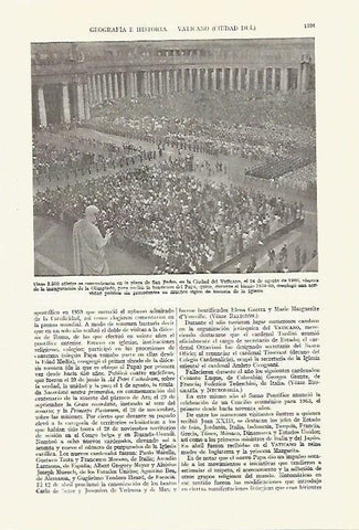 LAMINA ESPASA 27739: Plaza de San Pedro en El Vaticano