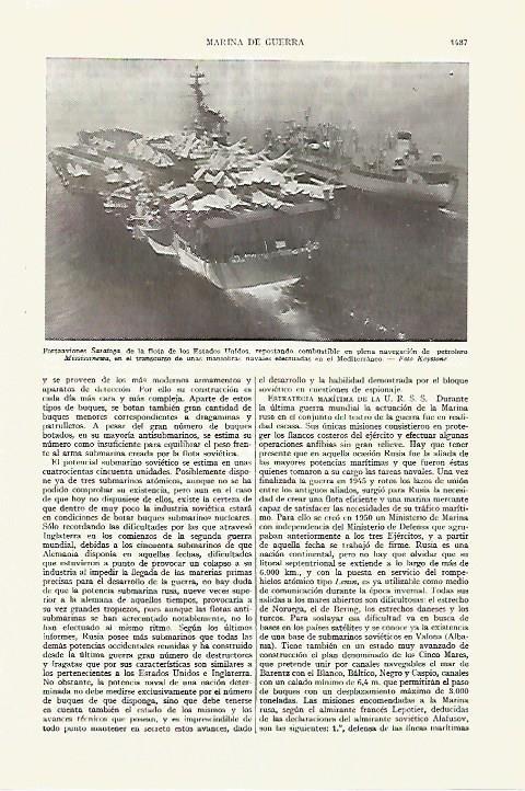 LAMINA ESPASA 27743: Portaaviones Saratoga
